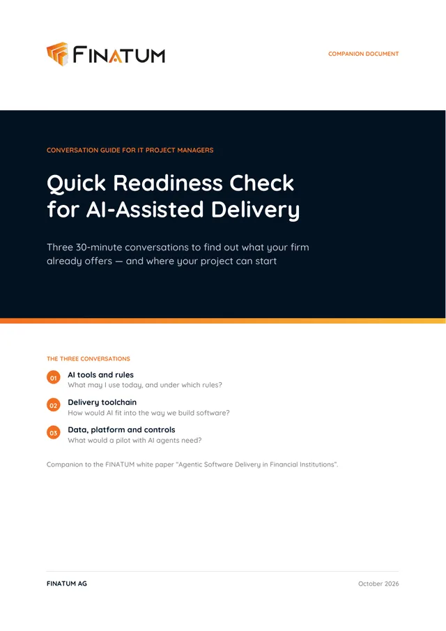 Cover: Quick Readiness Check for AI-Assisted Delivery