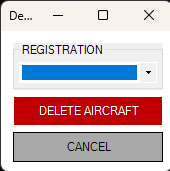 Delete Aircraft Dialog